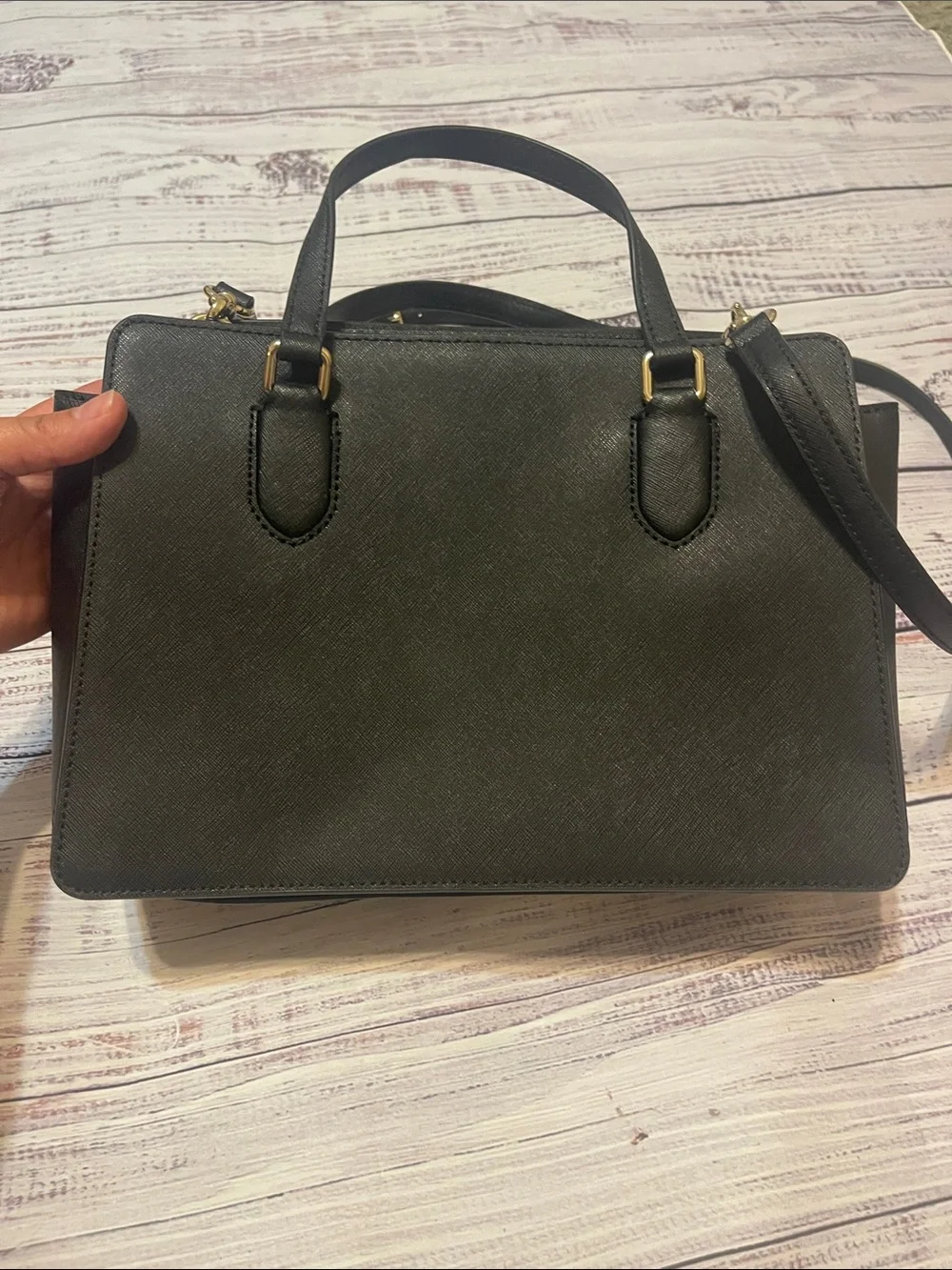 Kate Spade Laurel Way Reese Satchel Black Structured Top-Handle Shoulder Bag